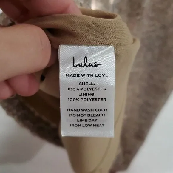 Lulu's Gold Sequin Mini Dress Size M - Picture 8 of 13